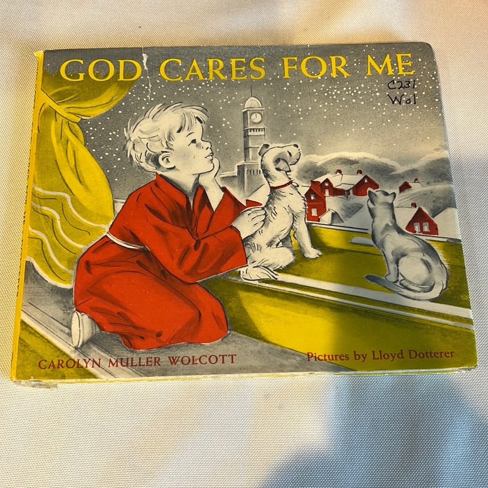 God cares for me vintage book